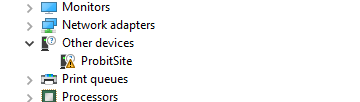 ProbitSite drivers - How to install Step 1