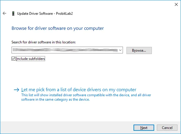 Include subfolders