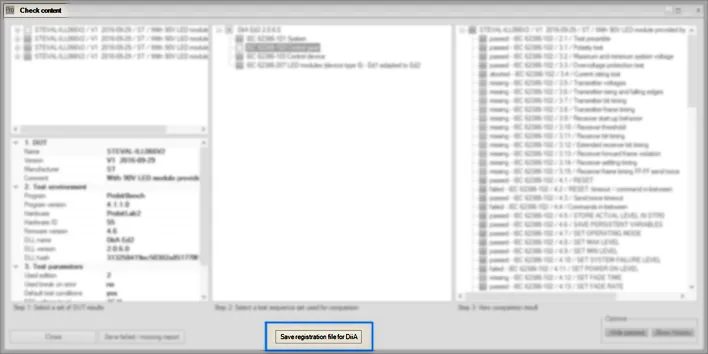 Save registration file